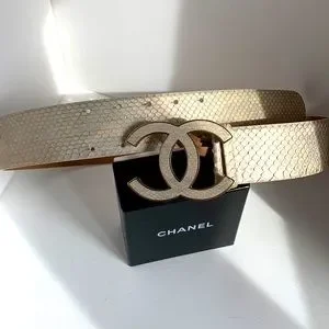CHANEL | Accessories | Chanel Belt Rare Iridescent Python  display picture 1